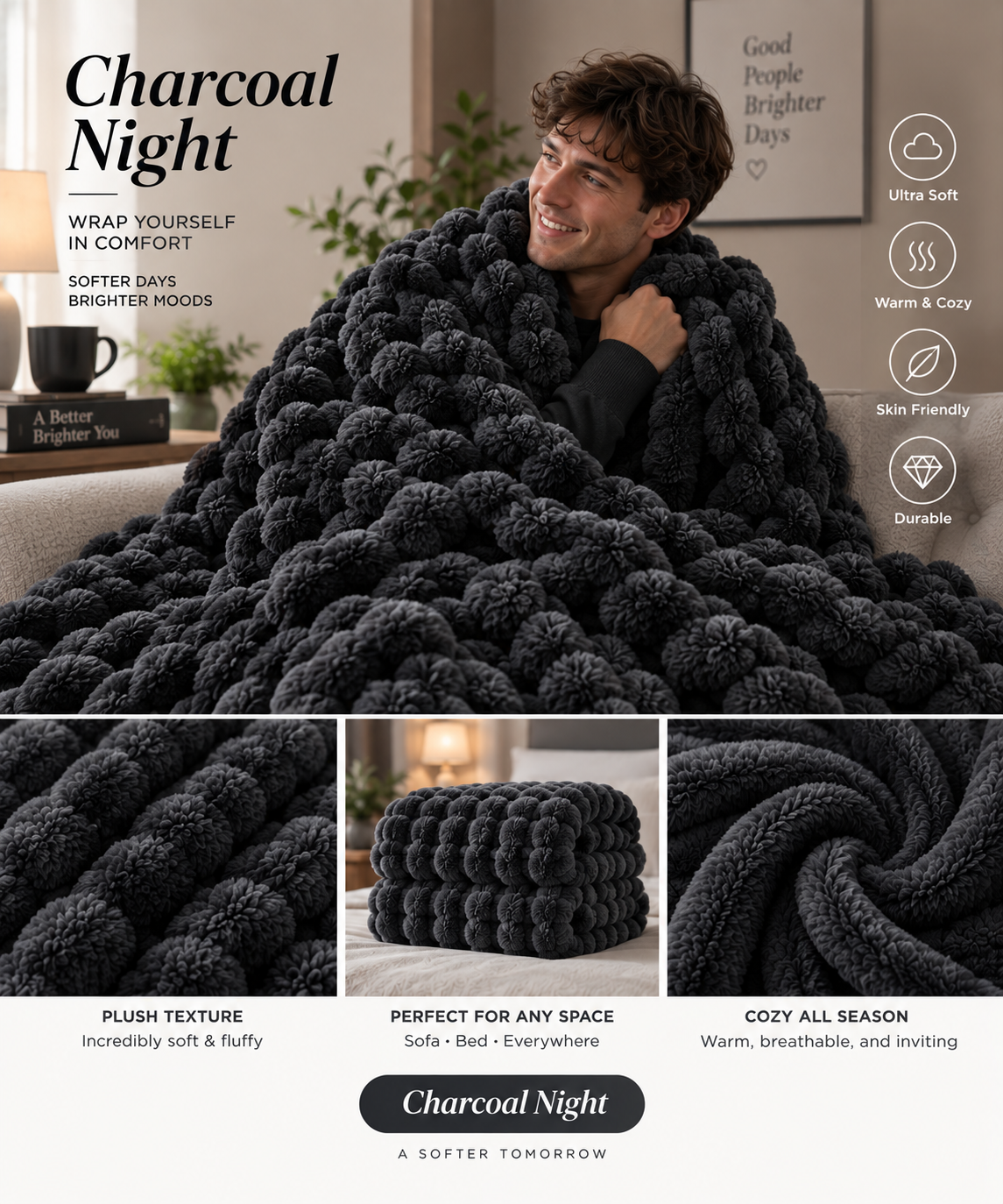 Oversized Cozy Soft Warm Throw Blanket