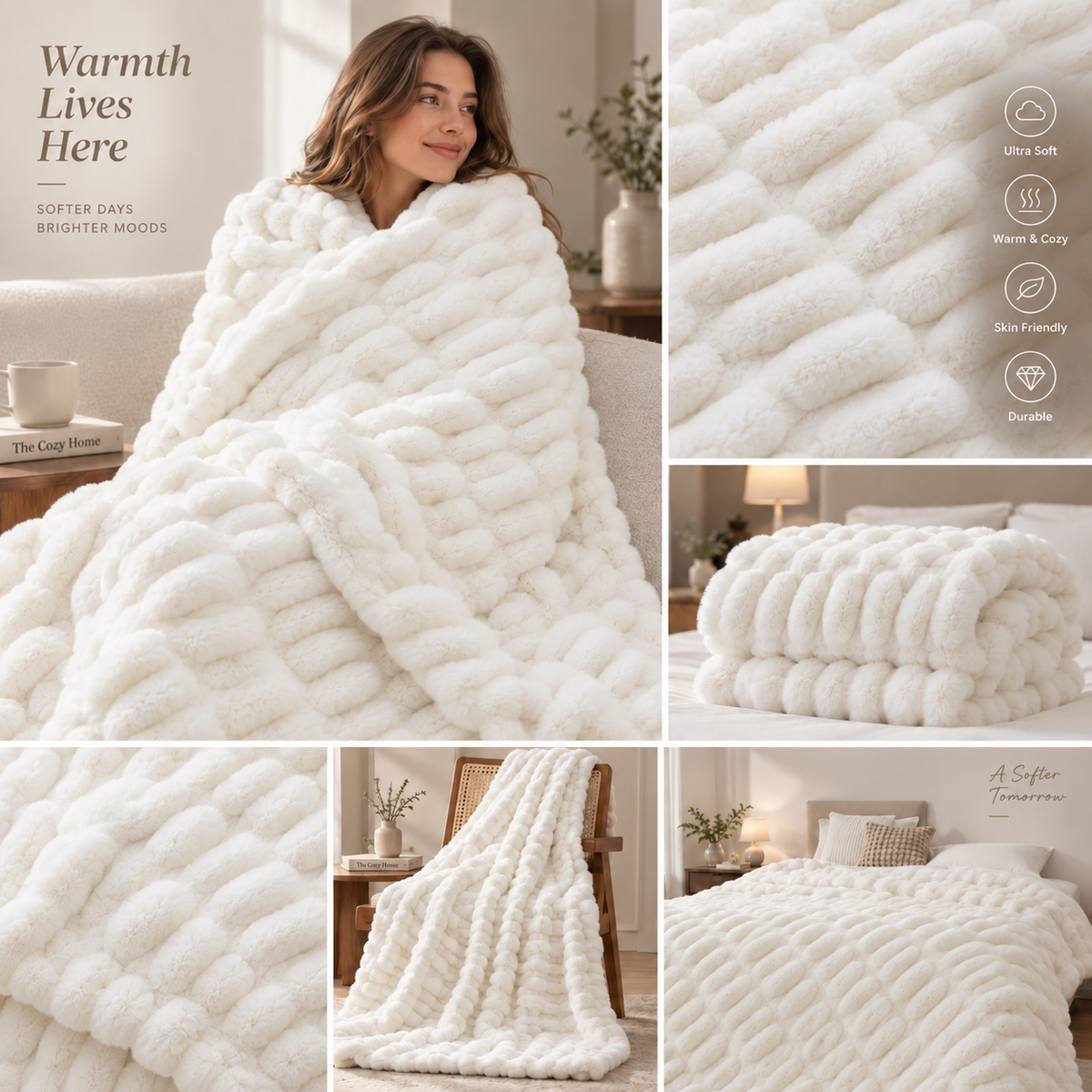 Oversized Cozy Soft Warm Throw Blanket