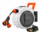 100FT Retractable Garden Hose Reel with 9 Spray Nozzle
