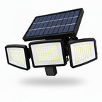 Solar Outdoor Security Lights, 2500LM 210 LED, 3 Heads, Motion Sensor