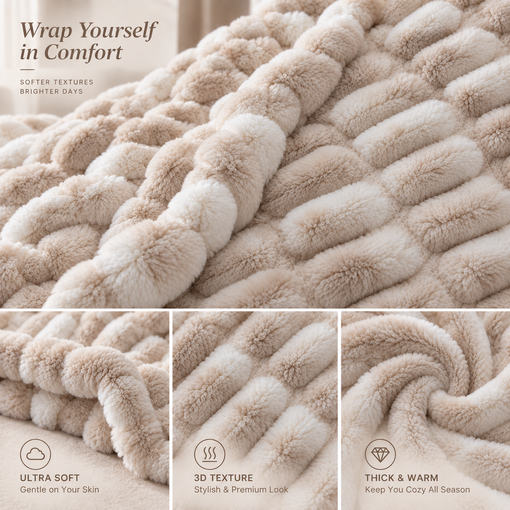 Oversized Cozy Soft Warm Throw Blanket