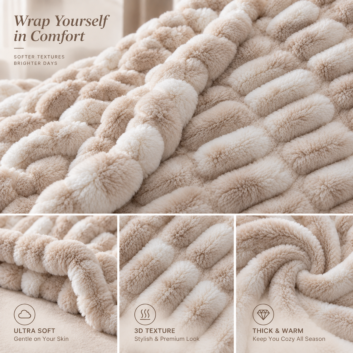 Oversized Cozy Soft Warm Throw Blanket