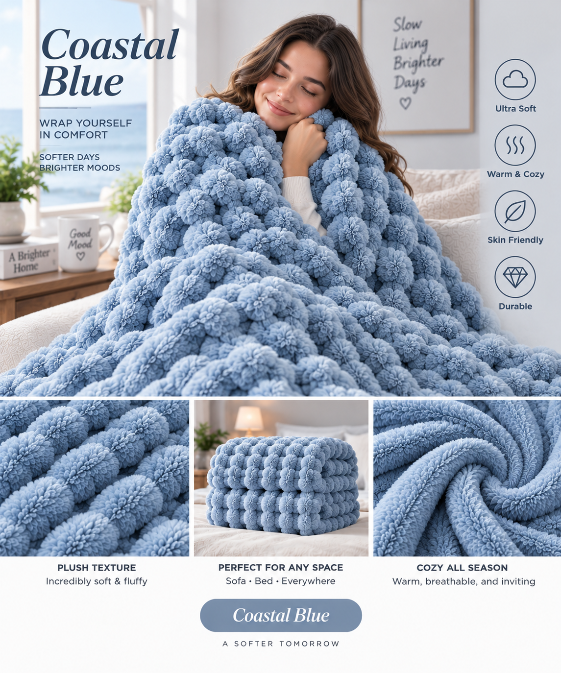 Oversized Cozy Soft Warm Throw Blanket