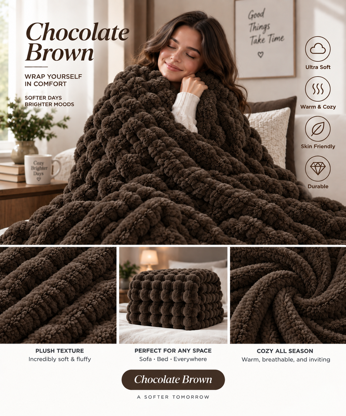 Oversized Cozy Soft Warm Throw Blanket