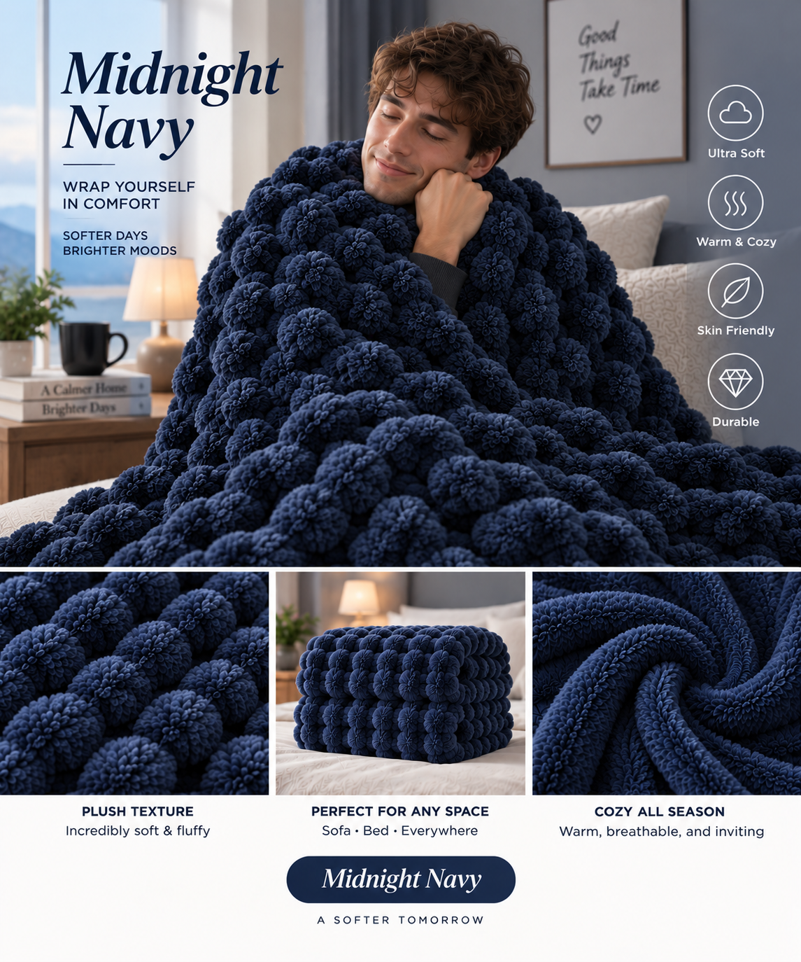Oversized Cozy Soft Warm Throw Blanket