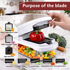 All In One Vegetable Chopper & Slicer Set for Fast Kitchen Prep