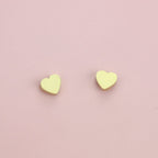 Mini Heart Stud Earrings (Gold Plated Stainless Steel)