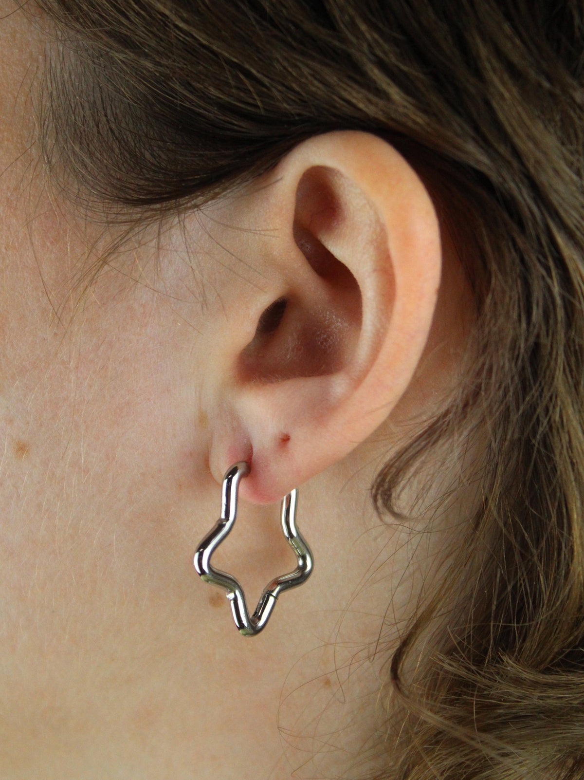 Mini Star Hoop Earrings