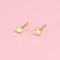Mini Star Stud Earrings (Gold Plated)