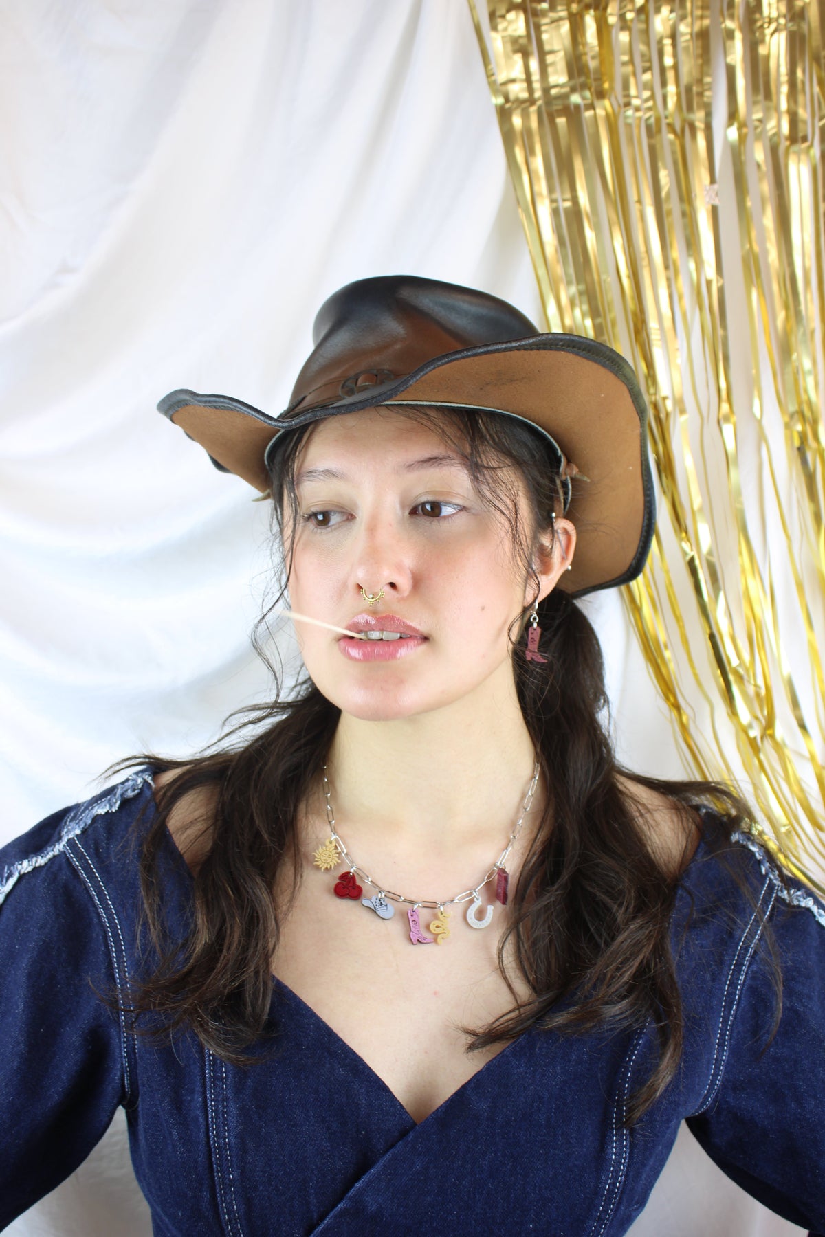 Mini Pink Cowboy Boot Huggie Hoop Earrings