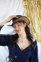 Mini Silver Cowboy Boot Necklace