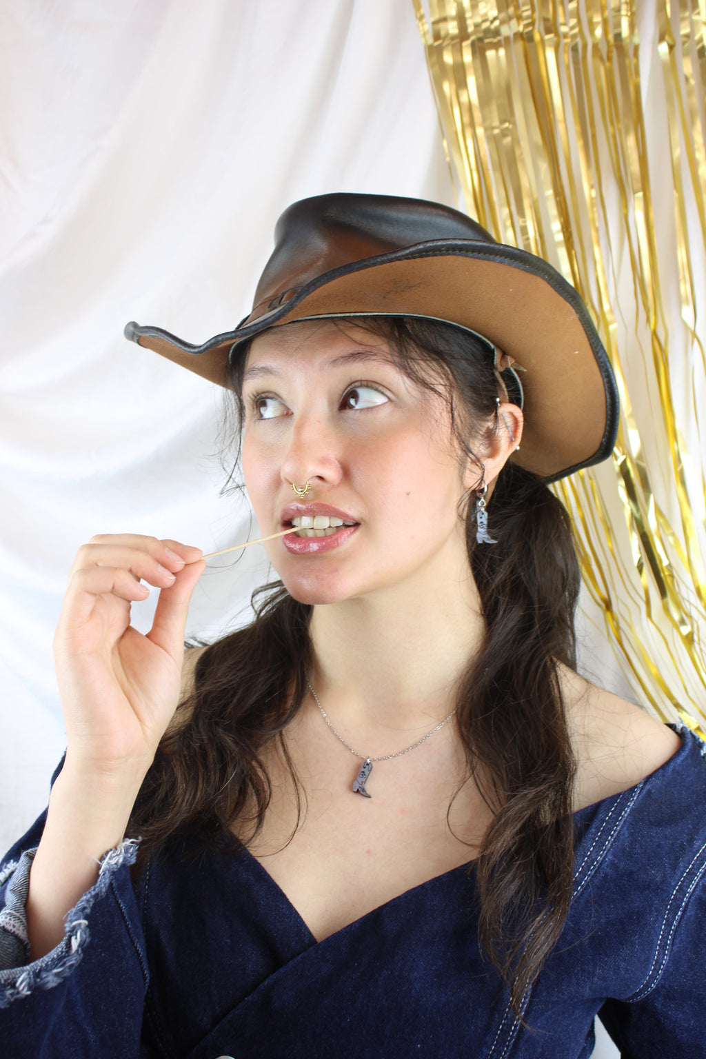 Mini Silver Cowboy Boot Huggie Hoop Earrings