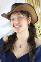 Mini Silver Cowboy Boot Necklace