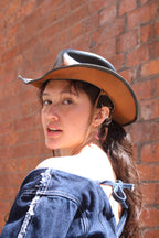 Mini Pink Cowboy Boot Huggie Hoop Earrings