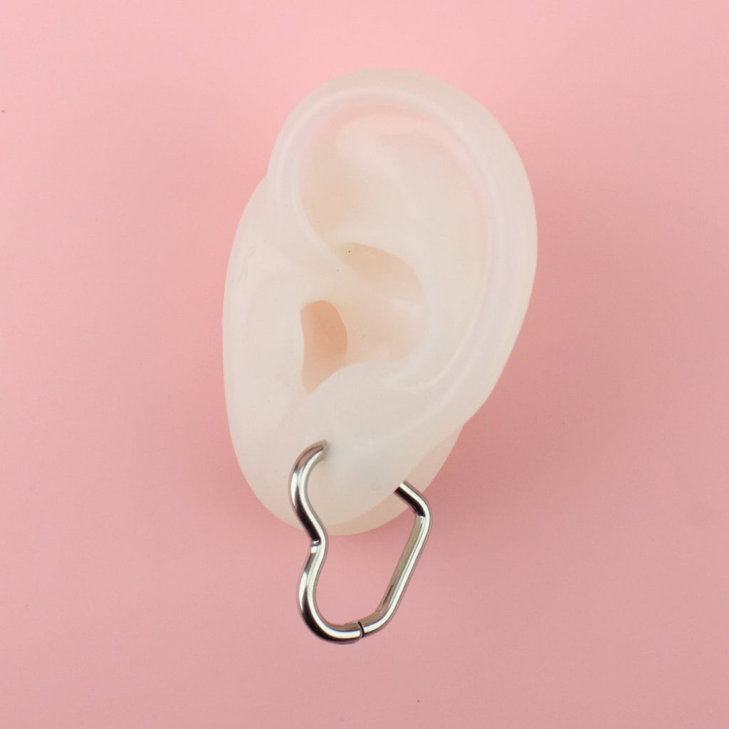 Mini Heart Hoop Earrings