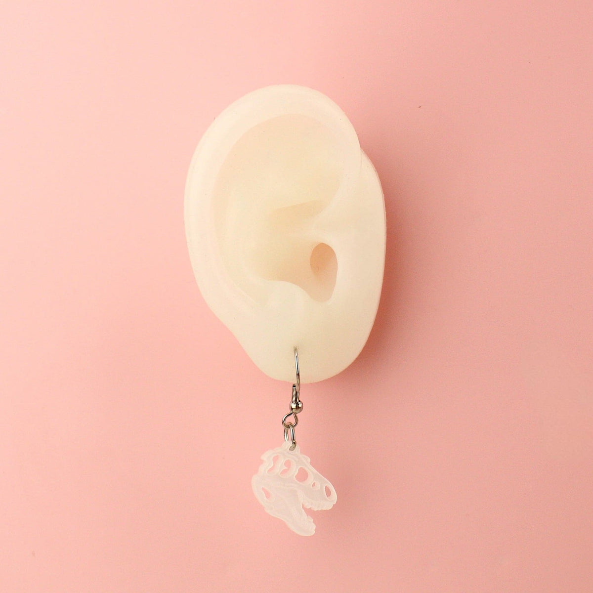 Mini T-Rex Skull Earrings