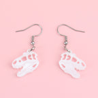 Mini T-Rex Skull Earrings