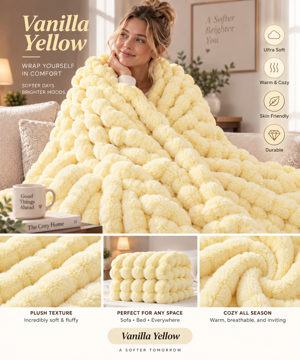 Oversized Cozy Soft Warm Throw Blanket