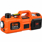5 Ton Electric Car Jack Kit with Impact Wrench, Tire Inflator & LED Light
