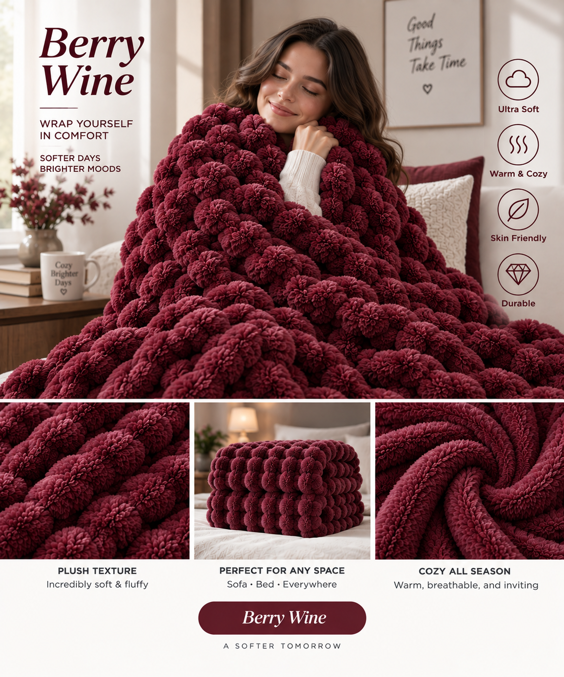 Oversized Cozy Soft Warm Throw Blanket