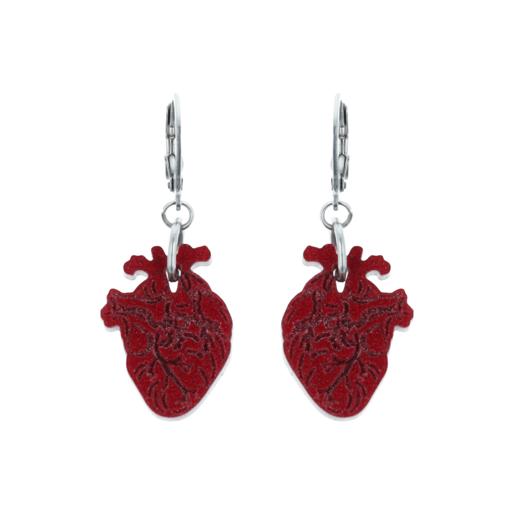 Mini Heart-core Huggie Hoop Earrings