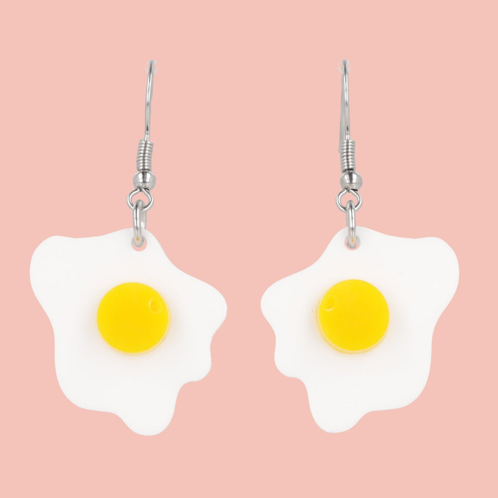 Mini Fried Egg Earrings