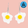 Mini Fried Egg Earrings