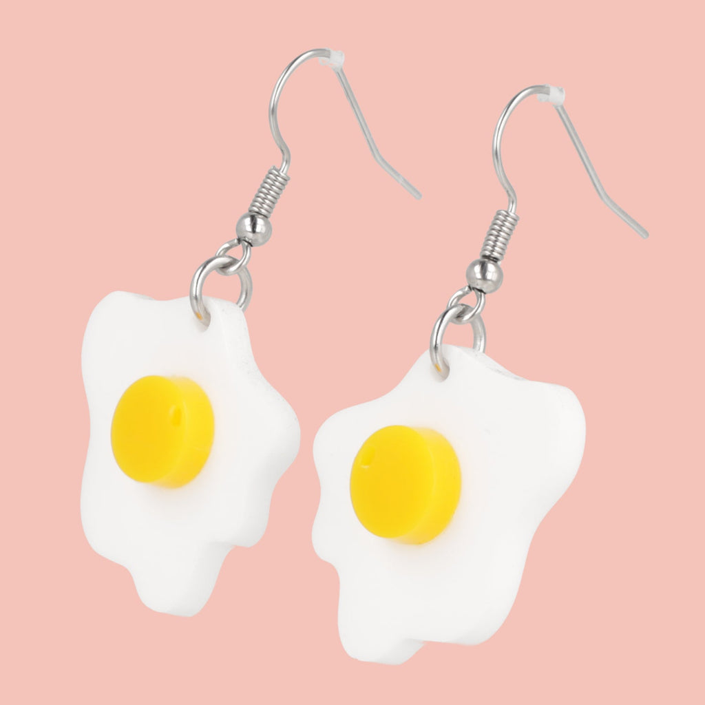 Mini Fried Egg Earrings
