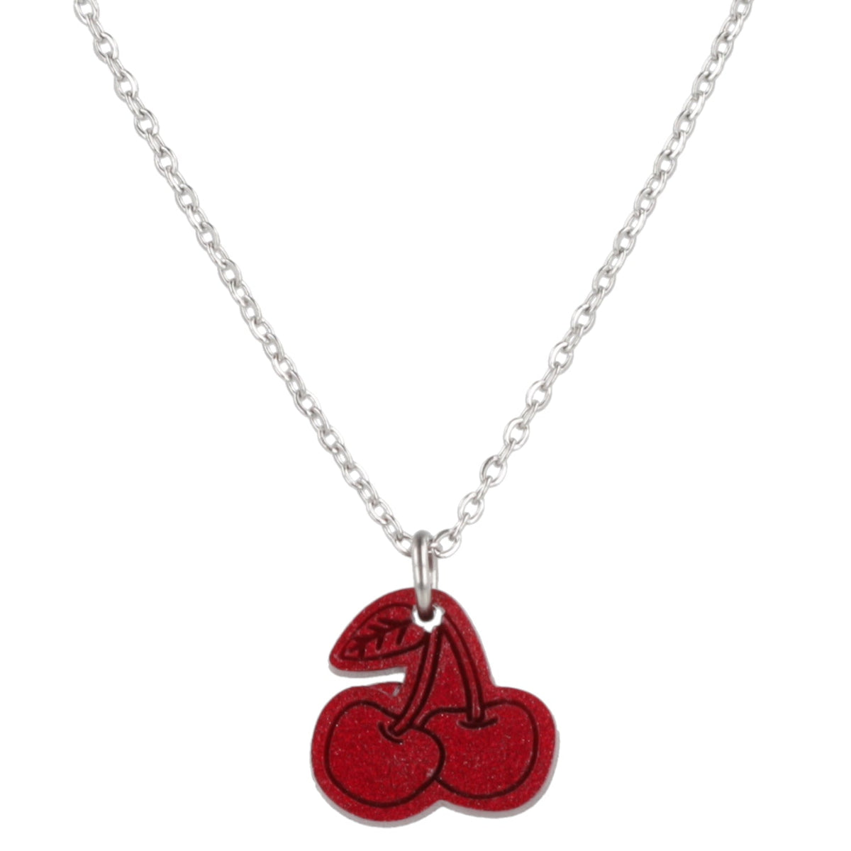 Mini Red Cherry Necklace