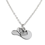 Mini Silver Cowboy Hat Necklace