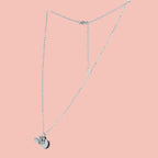 Mini Silver Cowboy Hat Necklace