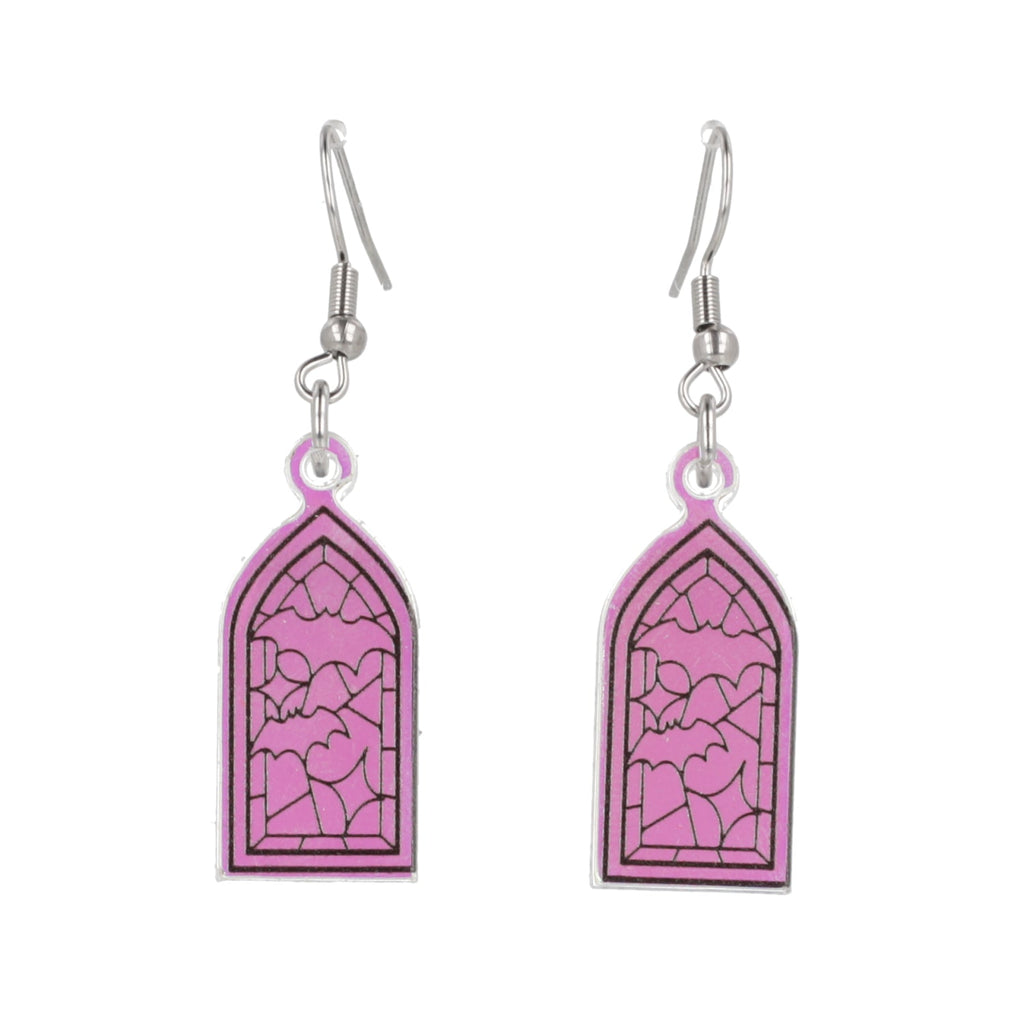 Mini Stained Glass Earrings